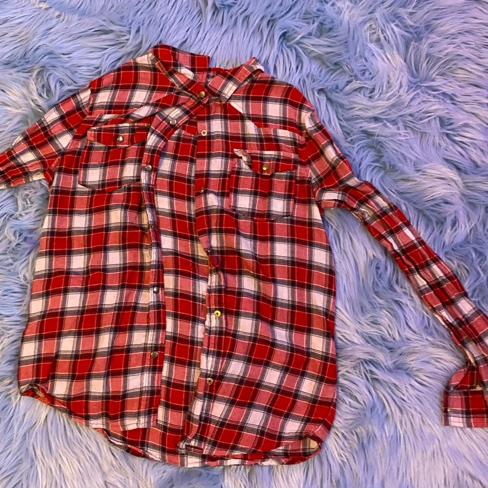 kids 14 (girls) red flannel 🤍